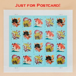 2019 US Coral Reefs Postcard Stamps