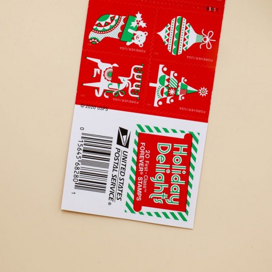 2020 US Christmas Holiday Delights Forever Postage Stamps 2020 US Christmas Holiday Delights Forever Postage Stamps