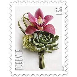 2020 U.S. Contemporary Boutonniere Forever Stamps Wedding