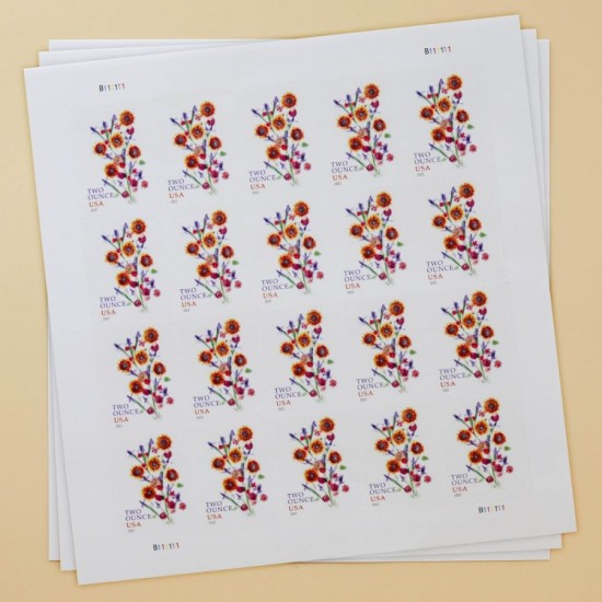 2022 US Two-Ounce Forever Stamp - Wedding Series: Sunflower Bouquet 2022 US Two-Ounce Forever Stamp - Wedding Series: Sunflower Bouquet